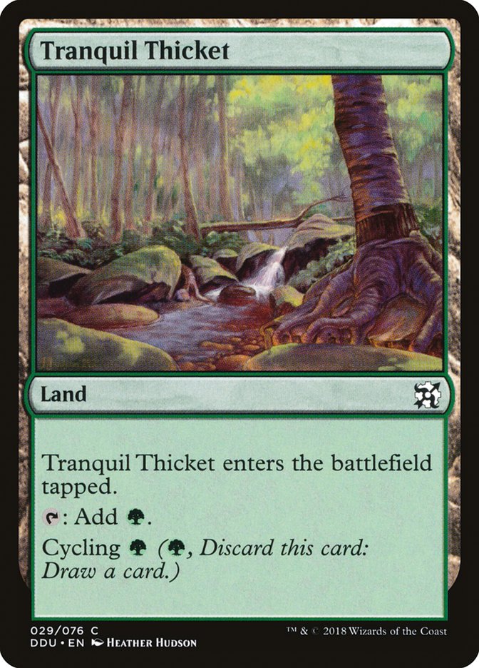 Tranquil Thicket [Duel Decks: Elves vs. Inventors] | Exor Games Summserside