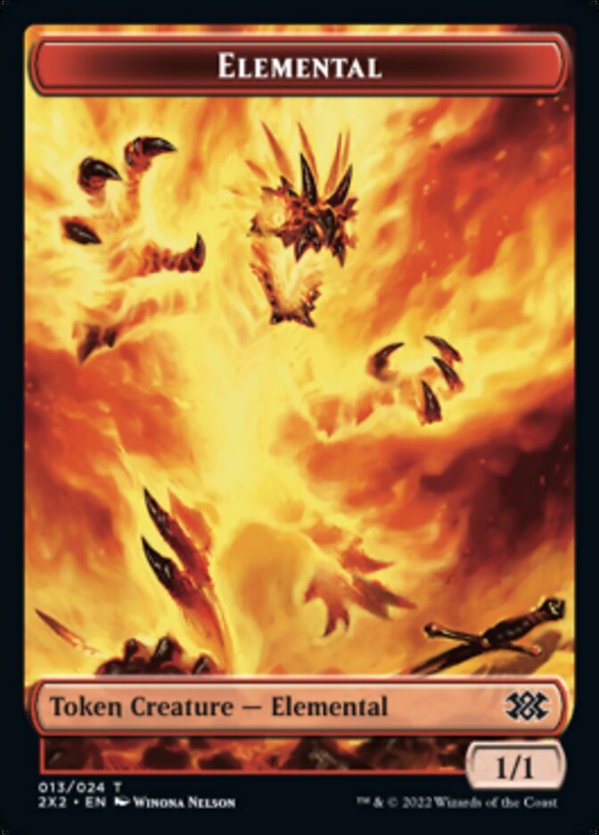 Elemental // Angel Double-sided Token [Double Masters 2022 Tokens] | Exor Games Summserside