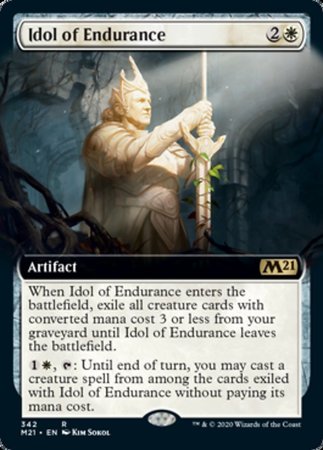 Idol of Endurance (Extended Art) [Core Set 2021] | Exor Games Summserside