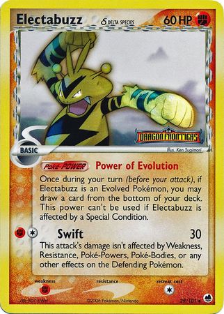 Electabuzz (29/101) (Delta Species) (Stamped) [EX: Dragon Frontiers] | Exor Games Summserside