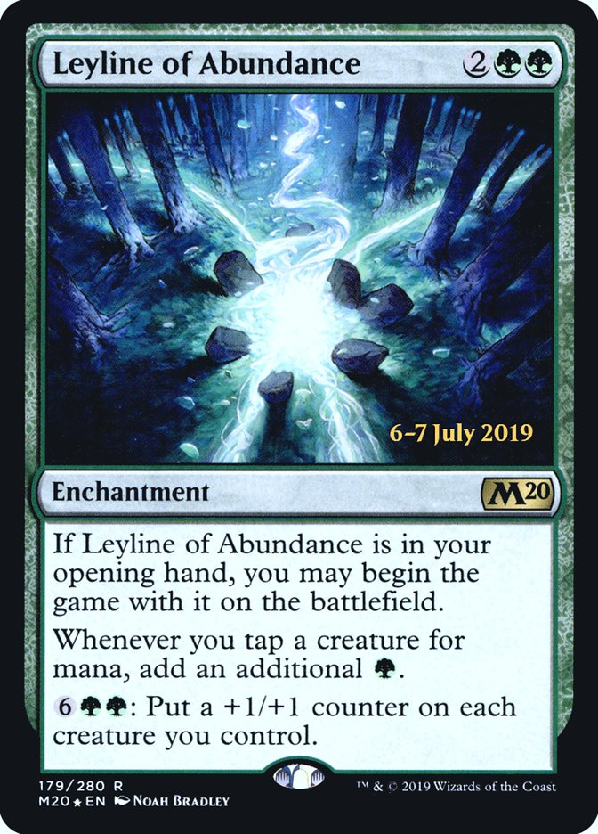 Leyline of Abundance  [Core Set 2020 Prerelease Promos] | Exor Games Summserside