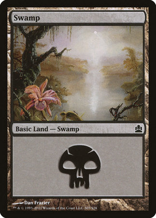 Swamp (307) [Commander 2011] | Exor Games Summserside