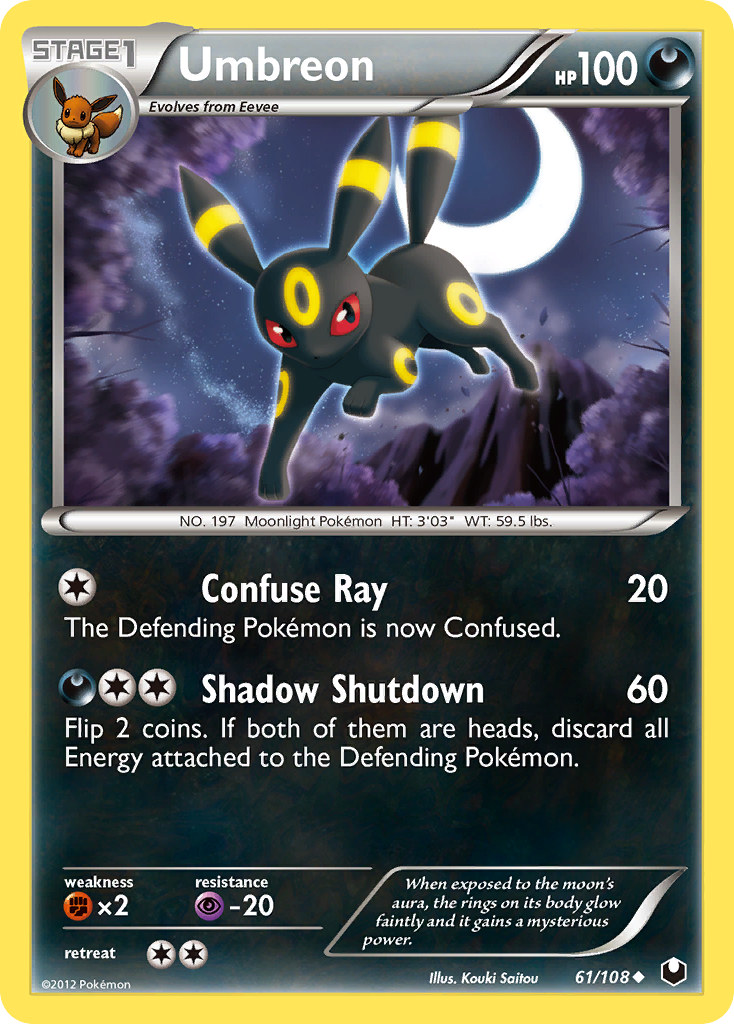 Umbreon (61/108) [Black & White: Dark Explorers] | Exor Games Summserside