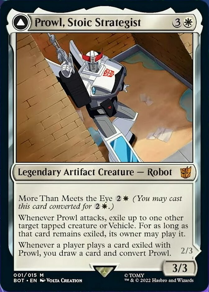 Prowl, Stoic Strategist // Prowl, Pursuit Vehicle [Universes Beyond: Transformers] | Exor Games Summserside