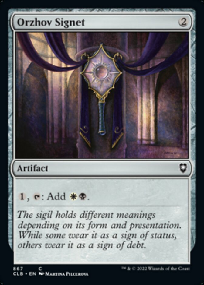 Orzhov Signet [Commander Legends: Battle for Baldur's Gate] | Exor Games Summserside
