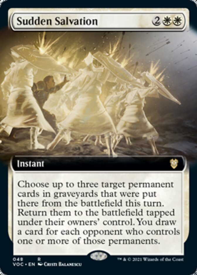 Sudden Salvation (Extended) [Innistrad: Crimson Vow Commander] | Exor Games Summserside