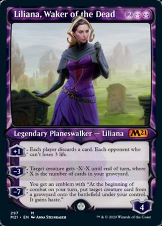 Liliana, Waker of the Dead (Showcase) [Core Set 2021] | Exor Games Summserside