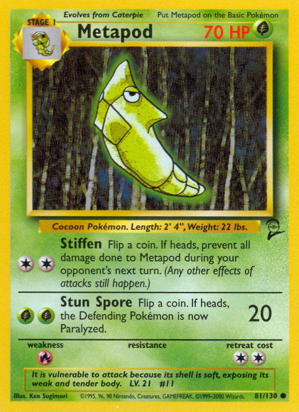 Metapod (81/130) [Base Set 2] | Exor Games Summserside