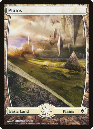 Plains (233) - Full Art [Zendikar] | Exor Games Summserside