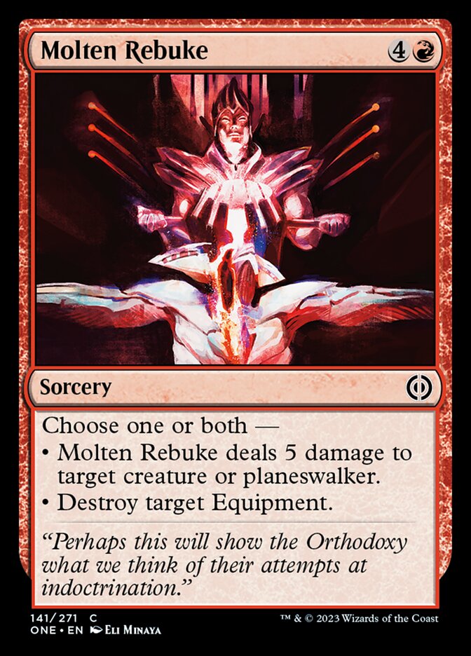 Molten Rebuke [Phyrexia: All Will Be One] | Exor Games Summserside