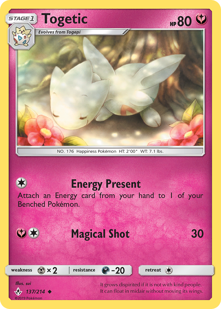 Togetic (137/214) [Sun & Moon: Unbroken Bonds] | Exor Games Summserside