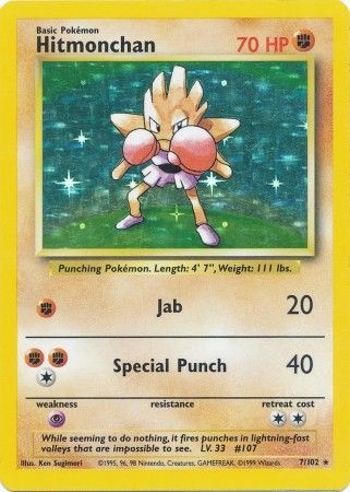 Hitmonchan (7/102) [Base Set Unlimited] | Exor Games Summserside