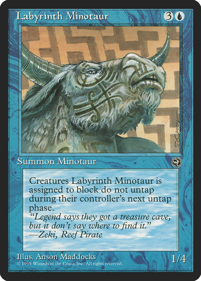 Labyrinth Minotaur (Zeki Flavor Text) [Homelands] | Exor Games Summserside