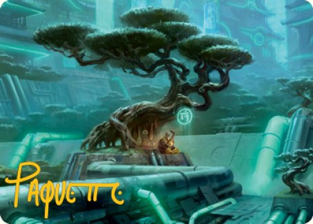 Forest Art Card (Gold-Stamped Signature) [Kamigawa: Neon Dynasty Art Series] | Exor Games Summserside