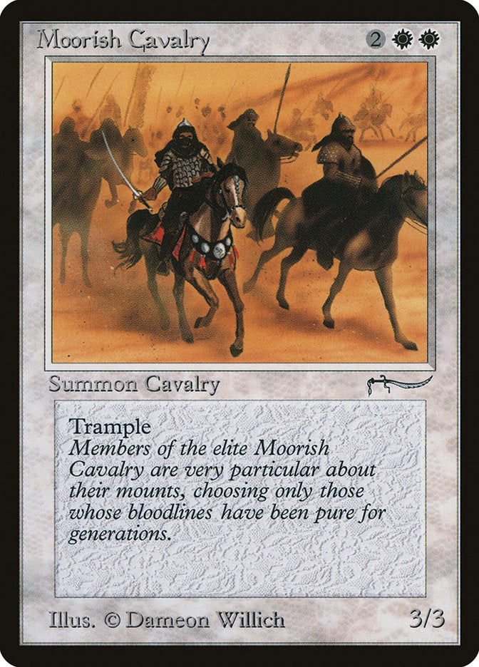 Moorish Cavalry (Dark Mana Cost) [Arabian Nights] | Exor Games Summserside