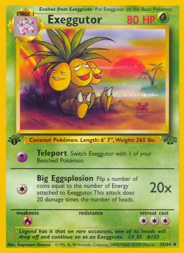 Exeggutor (35/64) [Jungle 1st Edition] | Exor Games Summserside