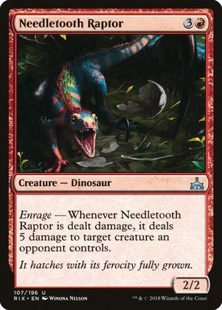 Needletooth Raptor [Rivals of Ixalan] | Exor Games Summserside