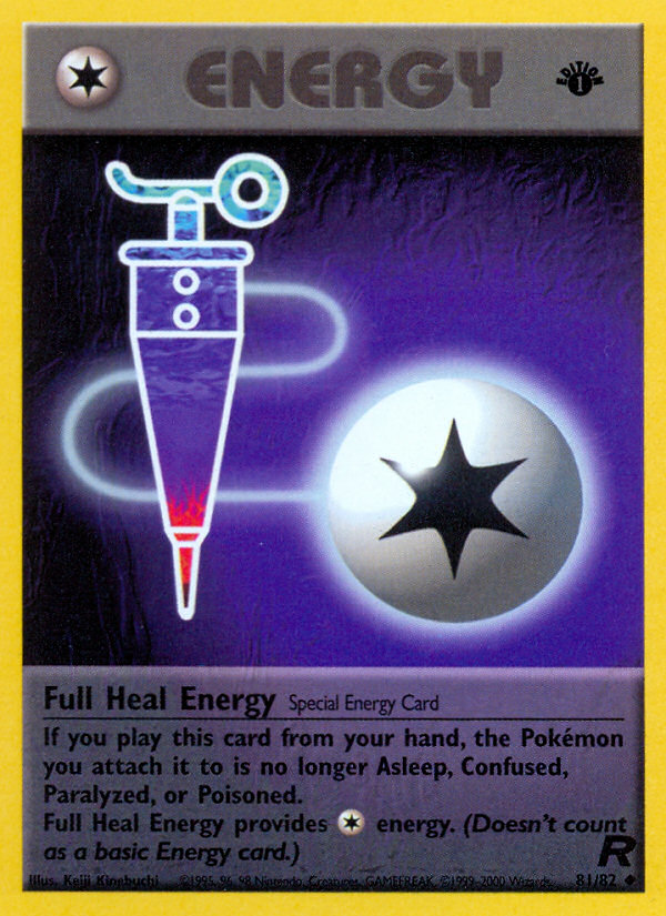 Full Heal Energy (81/82) [Team Rocket 1st Edition] | Exor Games Summserside