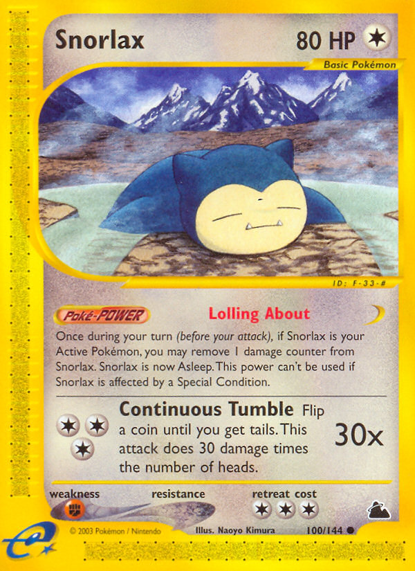 Snorlax (100/144) [Skyridge] | Exor Games Summserside