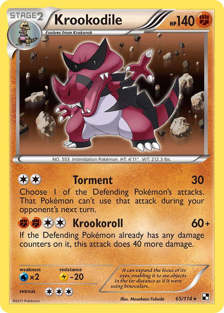 Krookodile (65/114) [Black & White: Base Set] | Exor Games Summserside