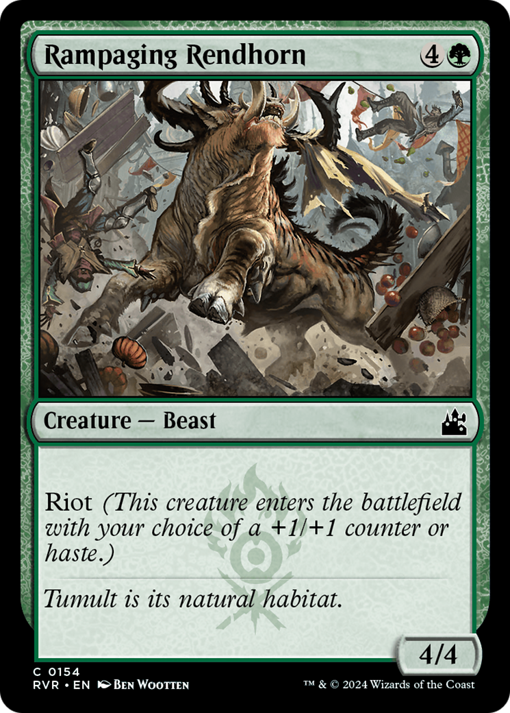 Rampaging Rendhorn [Ravnica Remastered] | Exor Games Summserside