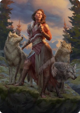 Arlinn, the Pack's Hope 1 Art Card [Innistrad: Midnight Hunt Art Series] | Exor Games Summserside