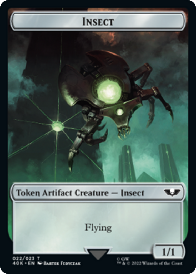 Necron Warrior // Insect [Universes Beyond: Warhammer 40,000 Tokens] | Exor Games Summserside