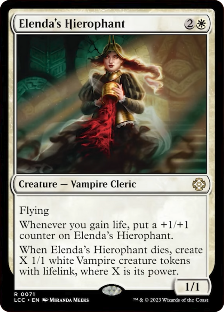 Elenda's Hierophant [The Lost Caverns of Ixalan Commander] | Exor Games Summserside