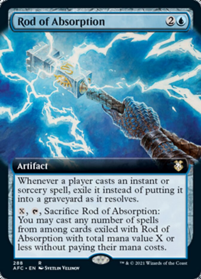 Rod of Absorption (Extended) [Dungeons & Dragons: Adventures in the Forgotten Realms Commander] | Exor Games Summserside