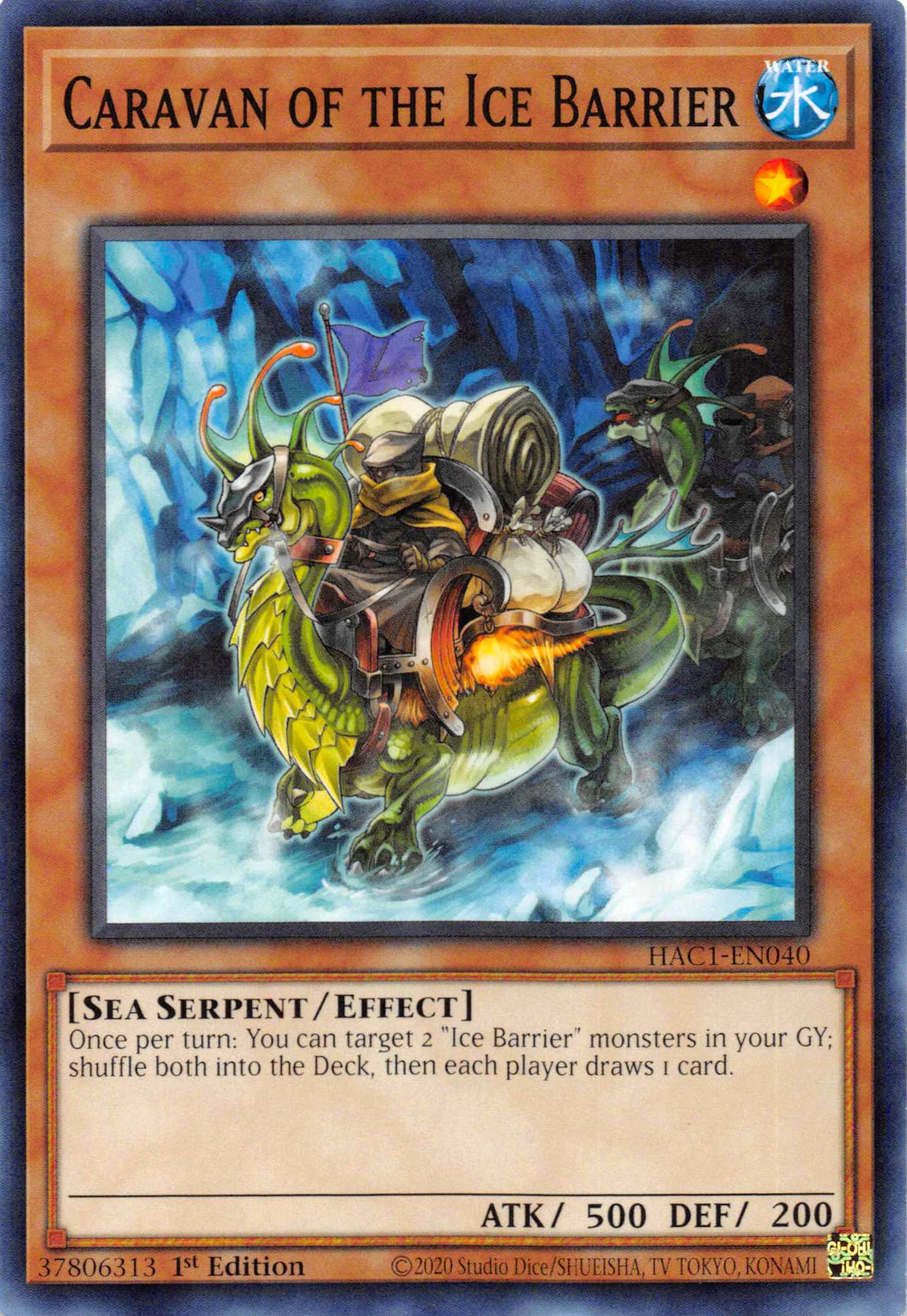 Caravan of the Ice Barrier (Duel Terminal) [HAC1-EN040] Parallel Rare | Exor Games Summserside