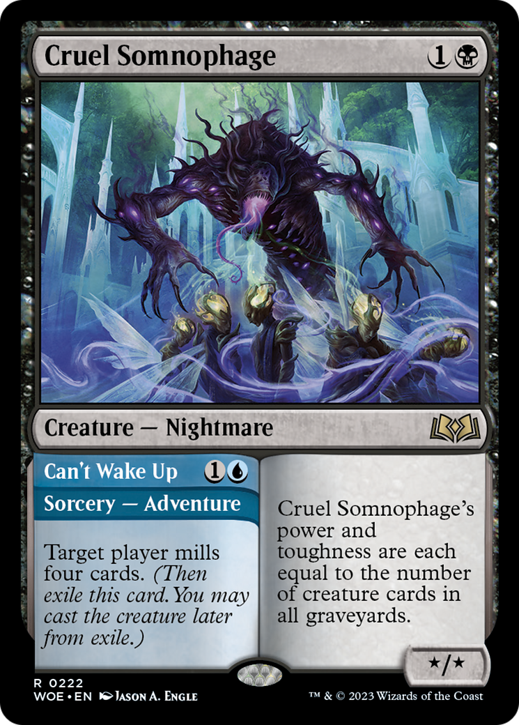 Cruel Somnophage // Can't Wake Up [Wilds of Eldraine] | Exor Games Summserside