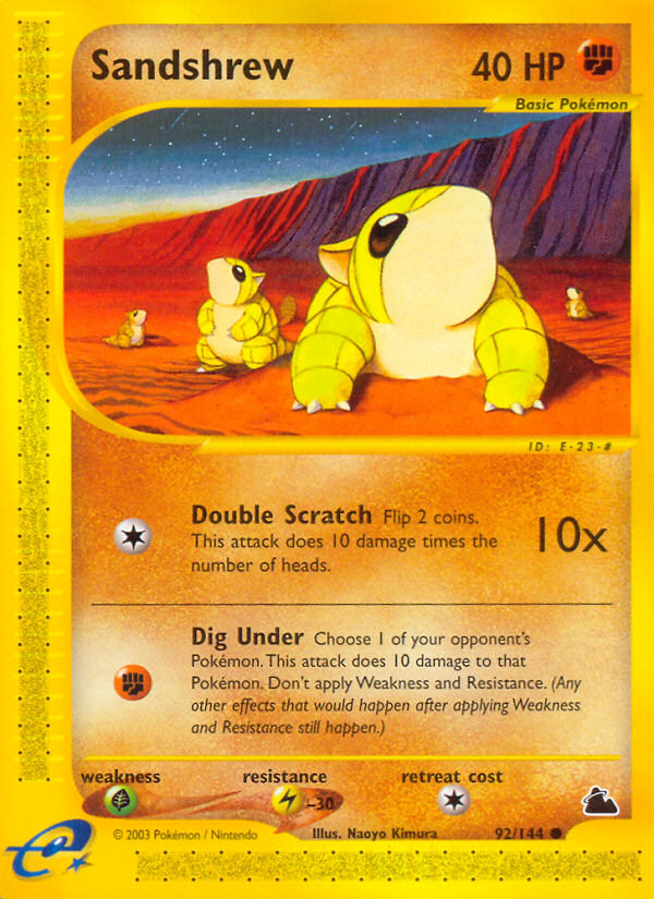 Sandshrew (92/144) [Skyridge] | Exor Games Summserside