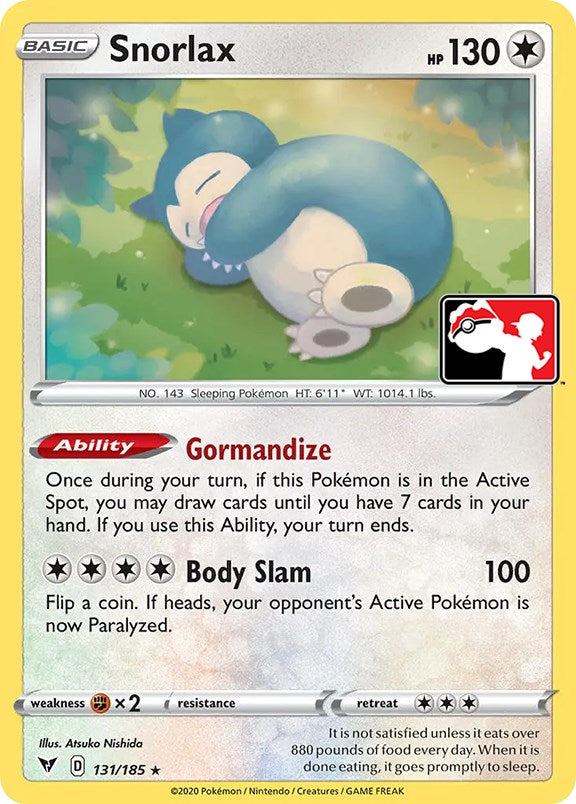 Snorlax (131/185) [Prize Pack Series One] | Exor Games Summserside