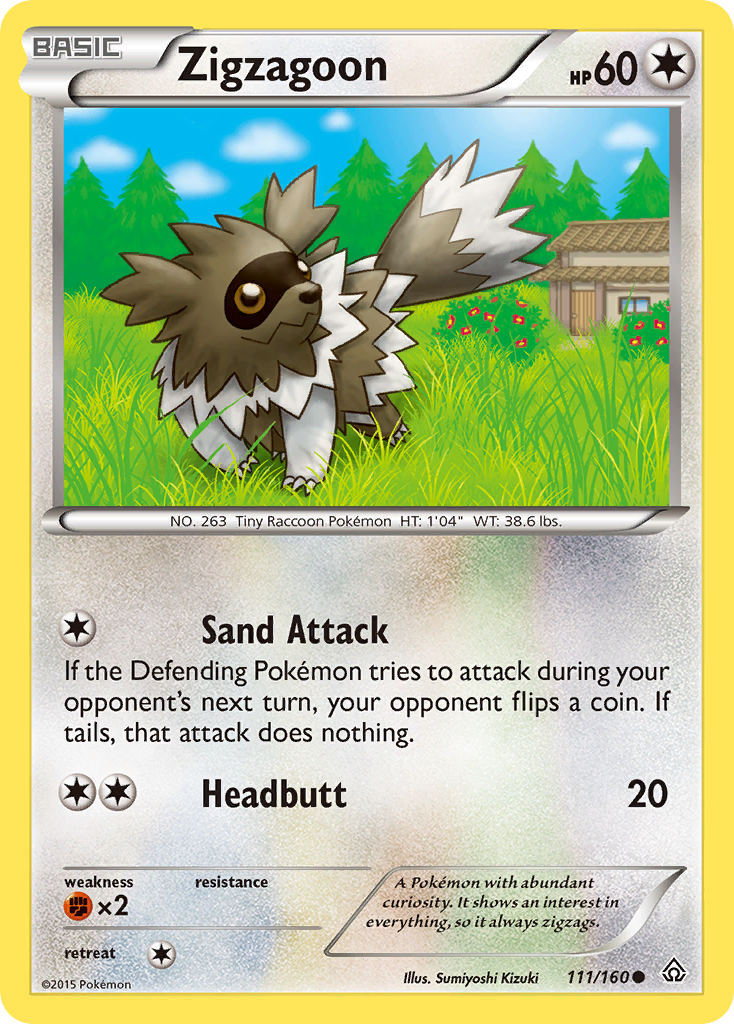 Zigzagoon (111/160) [XY: Primal Clash] | Exor Games Summserside