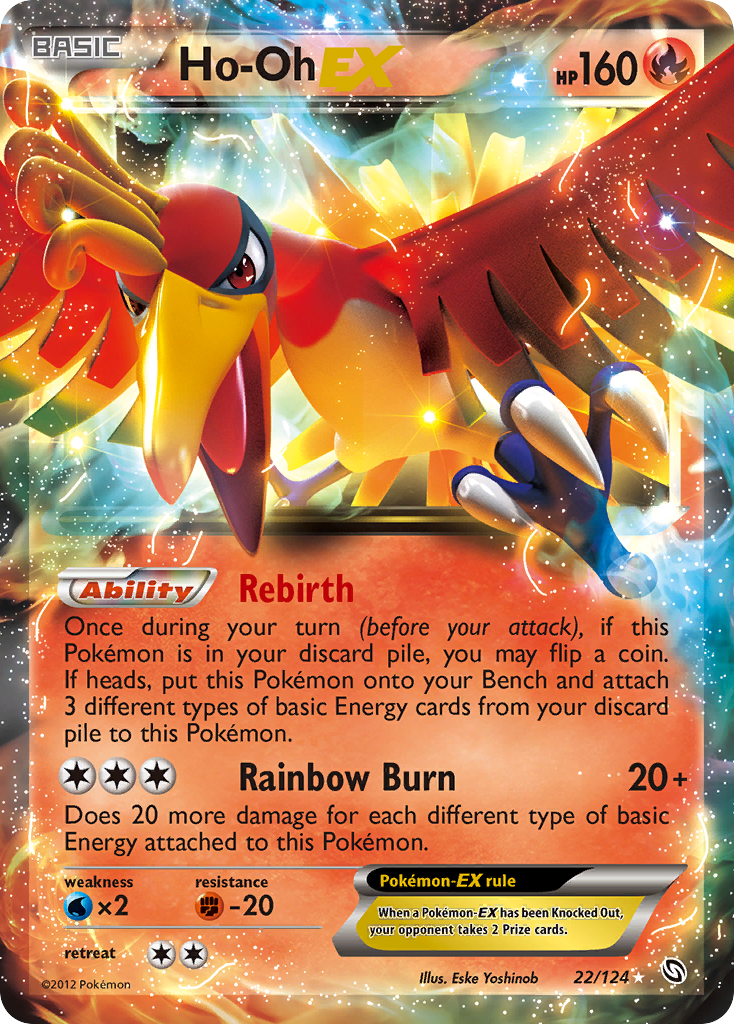 Ho-Oh EX (22/124) [Black & White: Dragons Exalted] | Exor Games Summserside