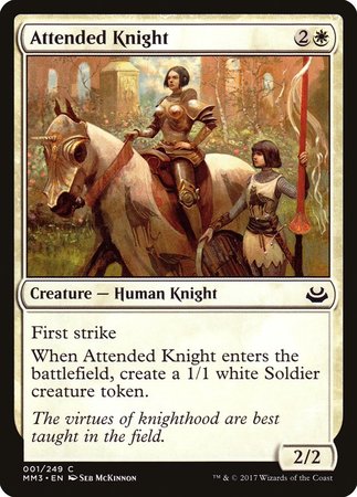 Attended Knight [Modern Masters 2017] | Exor Games Summserside