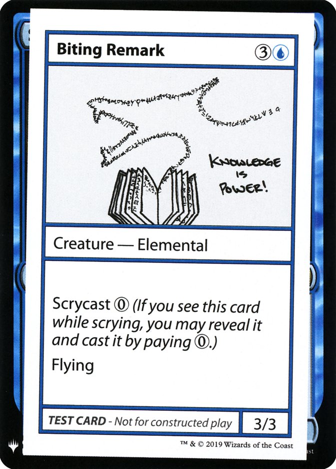 Biting Remark [Mystery Booster Playtest Cards] | Exor Games Summserside