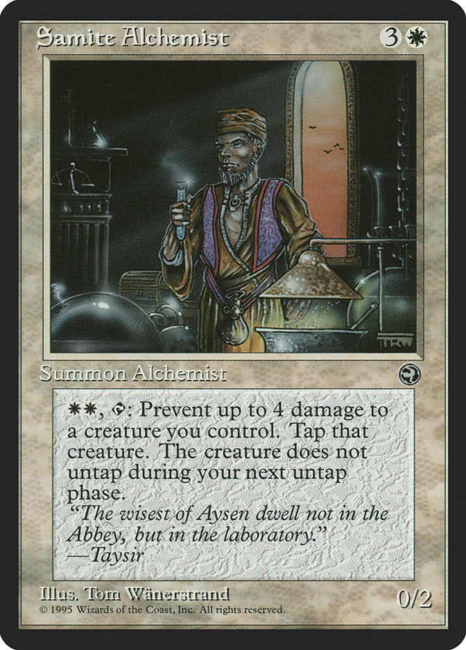 Samite Alchemist (Taysir Flavor Text) [Homelands] | Exor Games Summserside