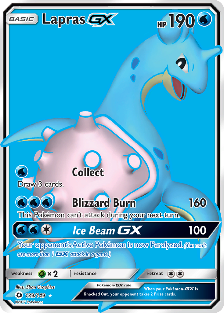 Lapras GX (139/149) [Sun & Moon: Base Set] | Exor Games Summserside