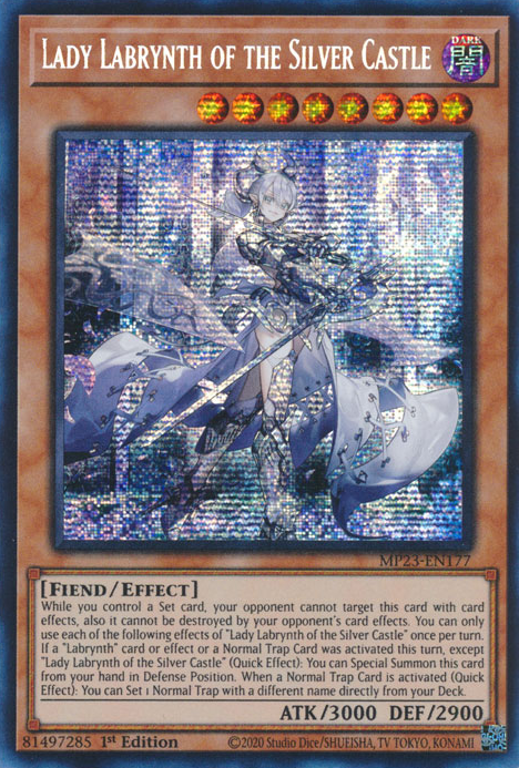 Lady Labrynth of the Silver Castle [MP23-EN177] Prismatic Secret Rare | Exor Games Summserside