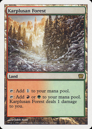 Karplusan Forest [Ninth Edition] | Exor Games Summserside