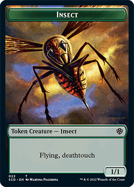 Insect // Human Warrior Double-Sided Token [Starter Commander Decks] | Exor Games Summserside