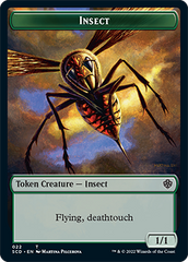 Insect // Human Warrior Double-Sided Token [Starter Commander Decks] | Exor Games Summserside