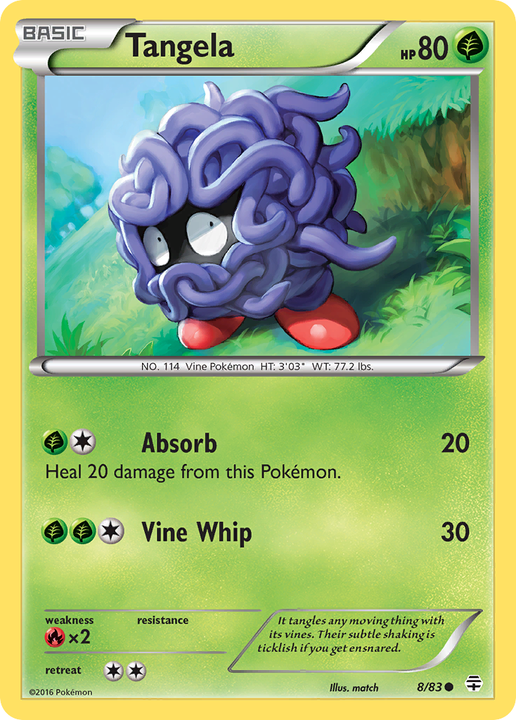 Tangela (8/83) [XY: Generations] | Exor Games Summserside