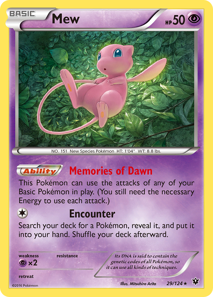 Mew (29/124) [XY: Fates Collide] | Exor Games Summserside