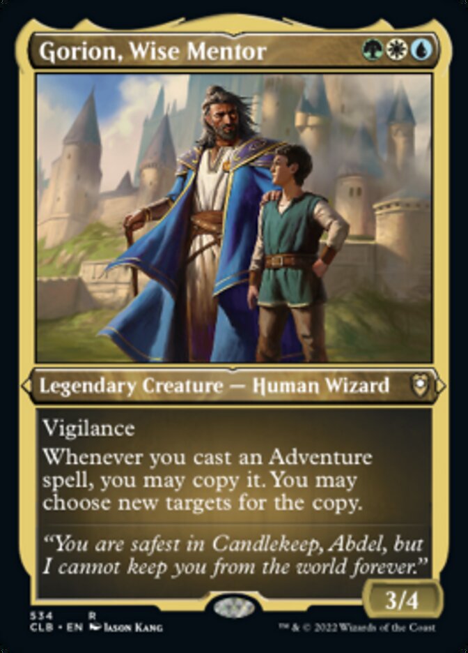 Gorion, Wise Mentor (Foil Etched) [Commander Legends: Battle for Baldur's Gate] | Exor Games Summserside