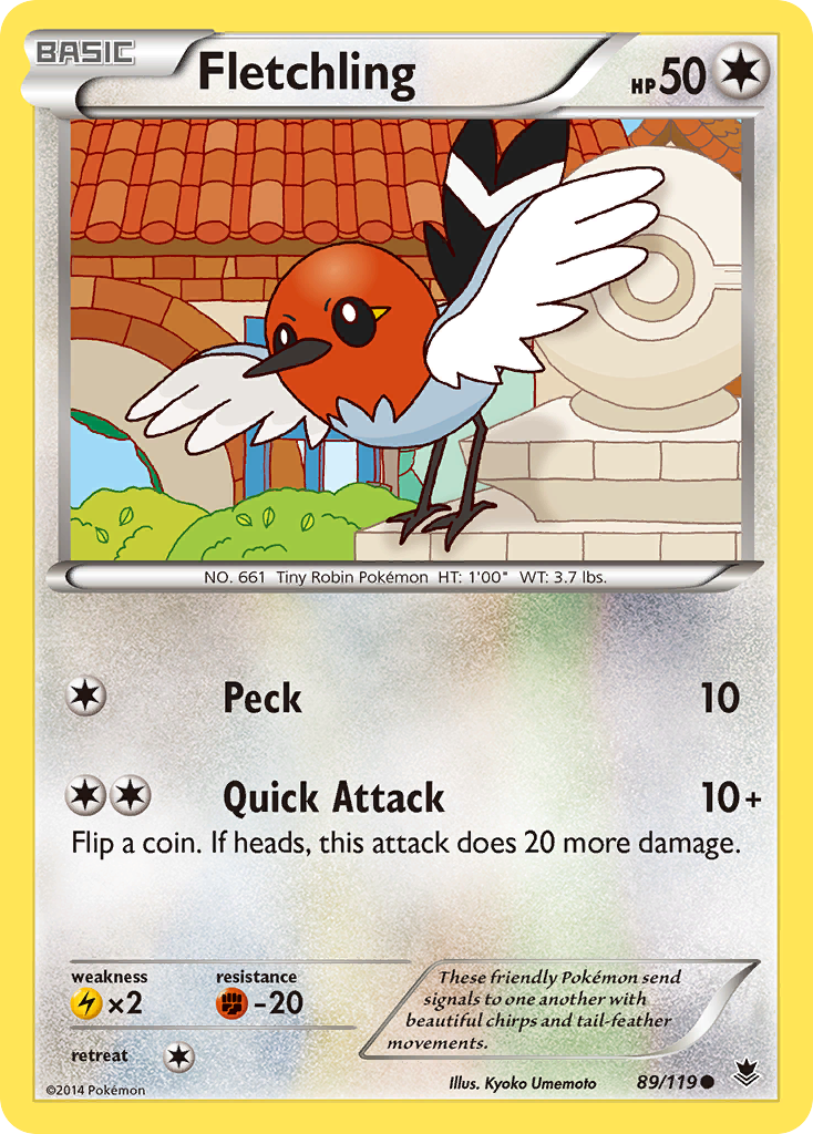 Fletchling (89/119) [XY: Phantom Forces] | Exor Games Summserside