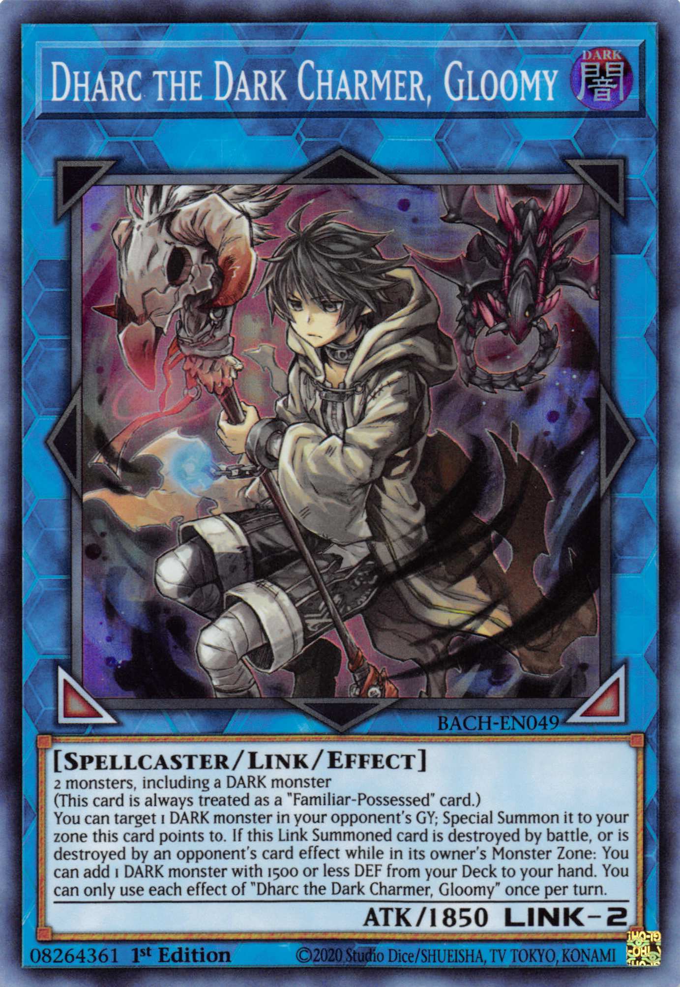 Dharc the Dark Charmer, Gloomy [BACH-EN049] Super Rare | Exor Games Summserside
