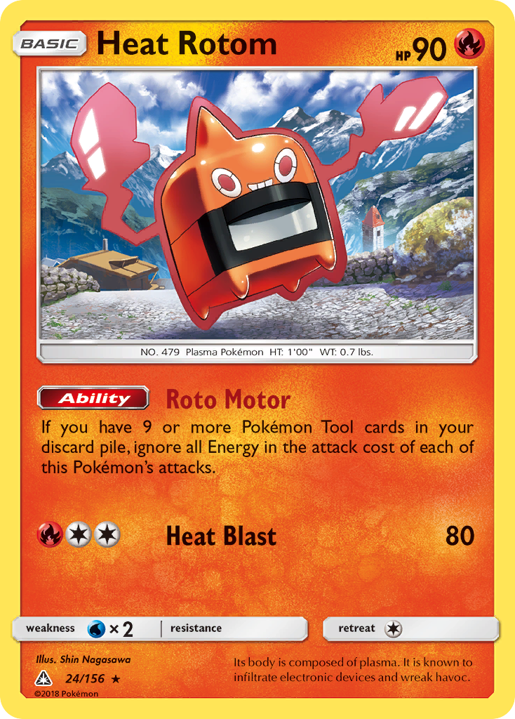 Heat Rotom (24/156) [Sun & Moon: Ultra Prism] | Exor Games Summserside