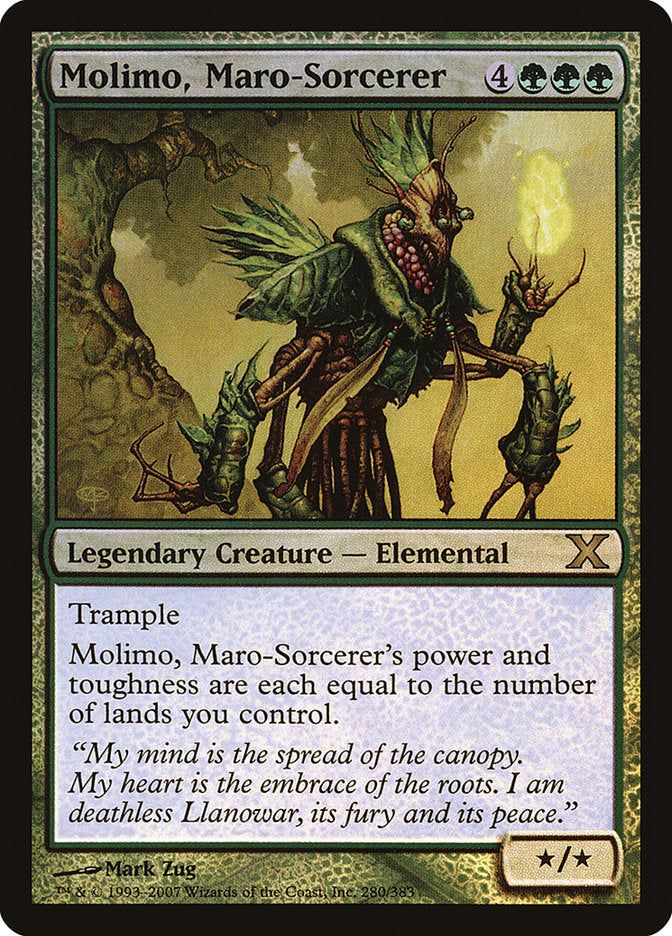 Molimo, Maro-Sorcerer (Premium Foil) [Tenth Edition] | Exor Games Summserside
